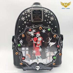 Loungefly Disney The Nightmare Before Christmas Jack & Sally Snowflake Backpack